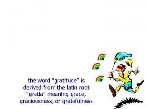 Latin word for gratitude
