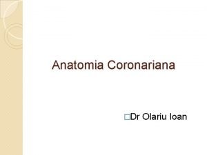 Anatomia coronariana