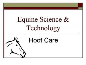 Equine science