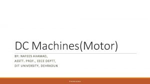 Torque speed characteristics of dc series motor