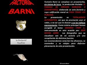 La Boutique del Power Point Factora Barni se