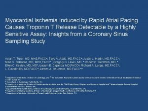 Myocardial Ischemia Induced by Rapid Atrial Pacing Causes