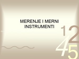 Merenja u hemiji