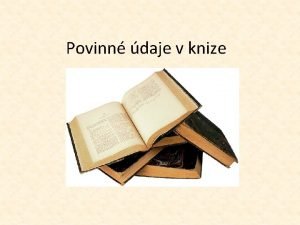 Povinn daje v knize Patitul Prvn strnka v