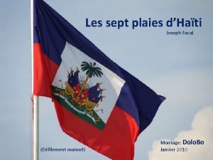 Joseph facal haitien