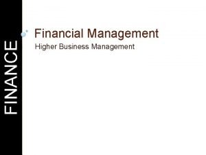 Importance of financial management Importance of financial management