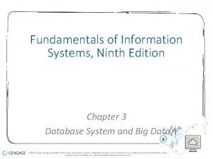 Fundamentals of information systems