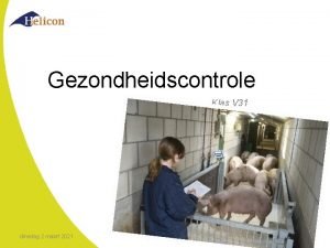 Gezondheidscontrole Klas V 31 dinsdag 2 maart 2021