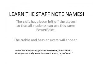 Staff with note names