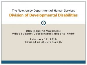 Ddd housing voucher