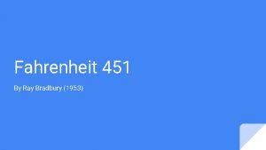 Fahrenheit 451 1953