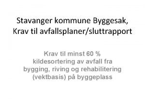 Miljøsaneringsbeskrivelse