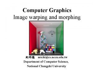 Warping in computer graphics