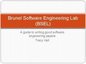 Brunel university software engineering