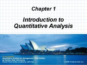 How to develop a quantitative analysis model