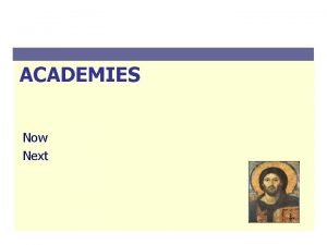 ACADEMIES Now Next Structure Archdiocese of Birmingham Academy