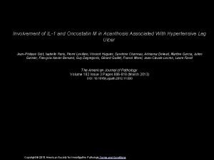 Involvement of IL1 and Oncostatin M in Acanthosis