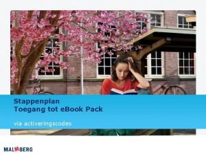Stappenplan Toegang tot e Book Pack via activeringscodes