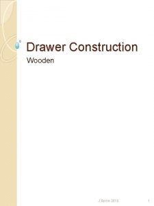 Types of drawer fronts