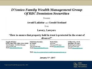DAmico Family Wealth Management Group Of RBC Dominion