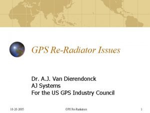 Gps reradiator