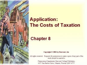 Application The Costs of Taxation Chapter 8 Copyright