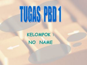 KELOMPOK NO NAME SISTEM INFORMASI MANAJEMEN RUMAH SAKIT