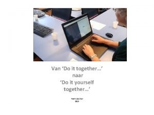 Weblectures Inholland Van Do it together naar Do