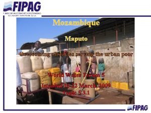 Mozambique Maputo Overcoming obstacles serving the urban poor