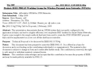 May 2009 doc IEEE 802 15 09 0289