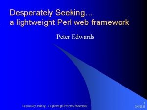 Perl web framework Perl web framework