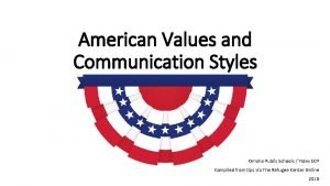 American Values and Communication Styles Omaha Public Schools