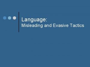 Evasive language definition