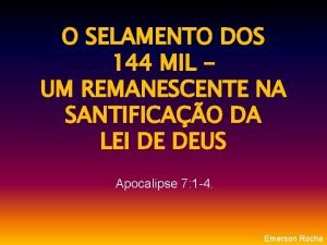 O selamento do povo de deus