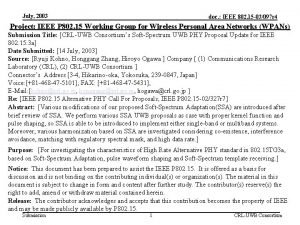 July 2003 doc IEEE 802 15 03097 r