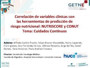 Correlacin de variables clnicas con las herramientas de