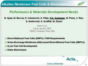 Alkaline Membrane Fuel Cells Electrolyzers Performance Materials Development