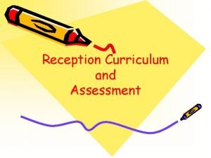 Reception Curriculum and Assessment Early Years Foundation Stage