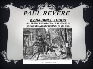 Where did paul revere grow up