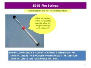 3 E03 Fire Syringe Compression and rise in