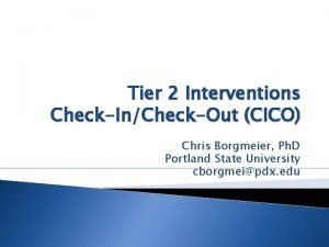 Things to say at cico.doc