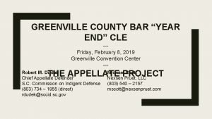 Greenville bar year end cle