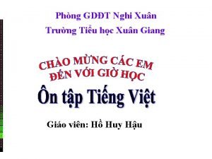 Phng GDT Nghi Xun Trng Tiu hc Xun