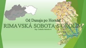 Slovenské rudohorie mapa