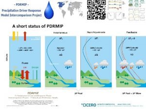 A short status of PDRMIP PDRMIP core experiments