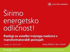 Razlogi za uvedbo trajnega nadzora v transformatorskih postajah