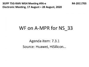 3 GPP TSGRAN WG 4 Meeting 96 e