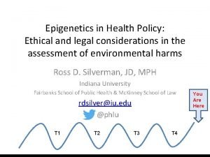 Epigenetics in Health Policy Ethical and legal considerations