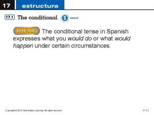 Conditional tense spanish