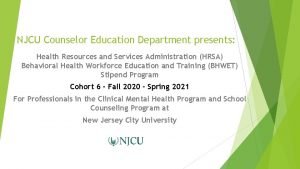 Njcu counseling